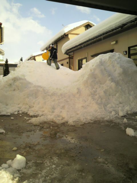 【今日は雪下ろし(・o・)】