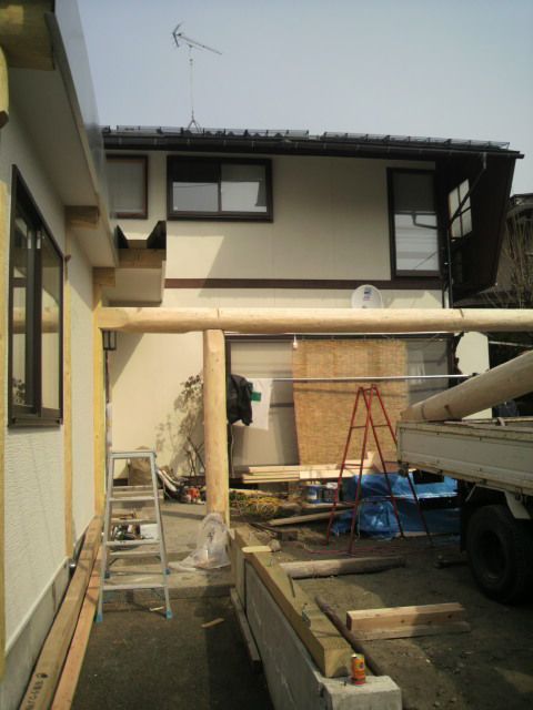 【贅沢な車庫です。】