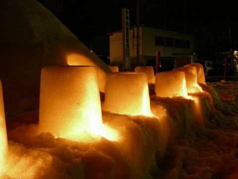 雪灯り回廊いよいよです