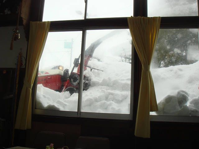 除雪作業。