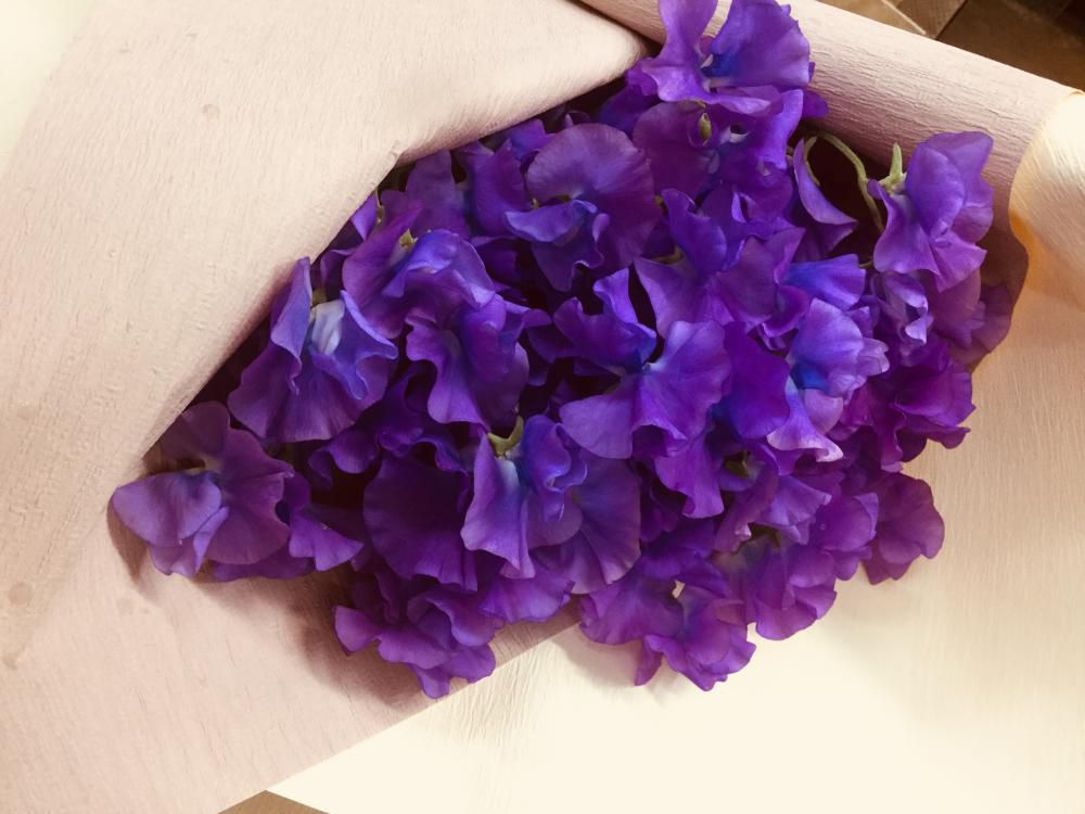 おはな。と。もっと。スイトピーの花束♪