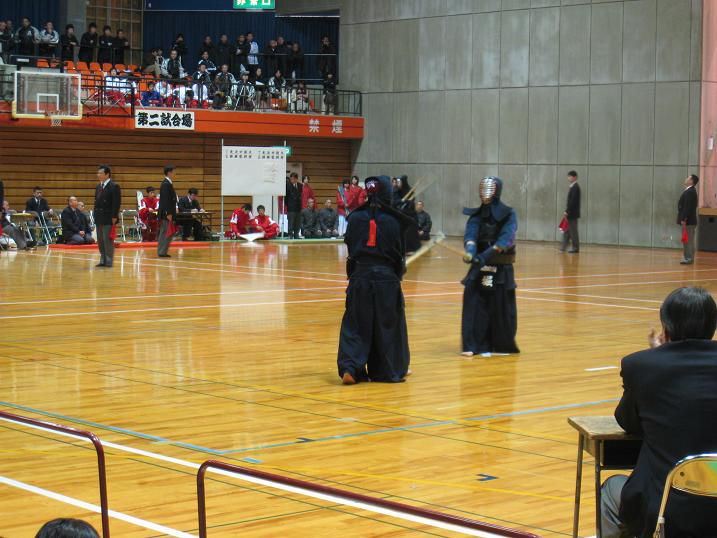 県高校新人大会（個人戦の様子）