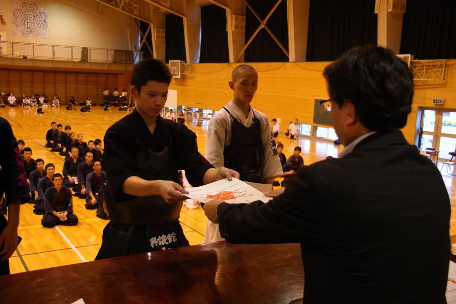 置賜地区高校新人大会の結果（男子）