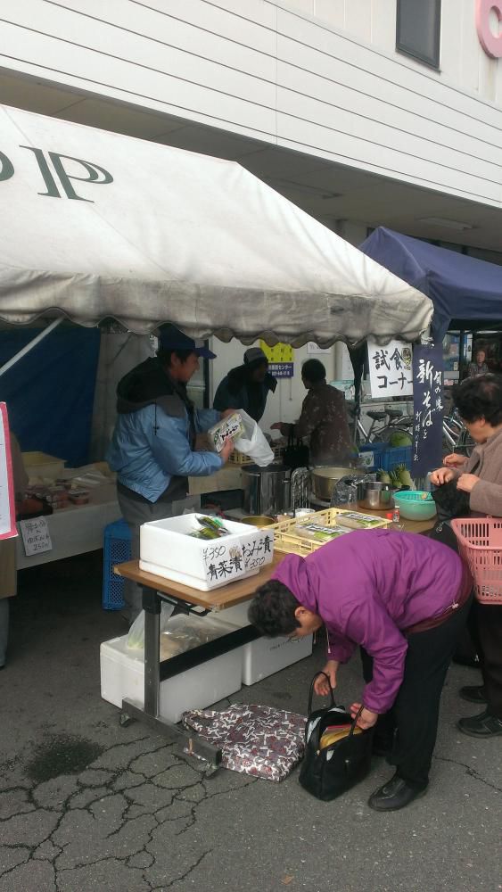 COOP 生協そば試食販売中！