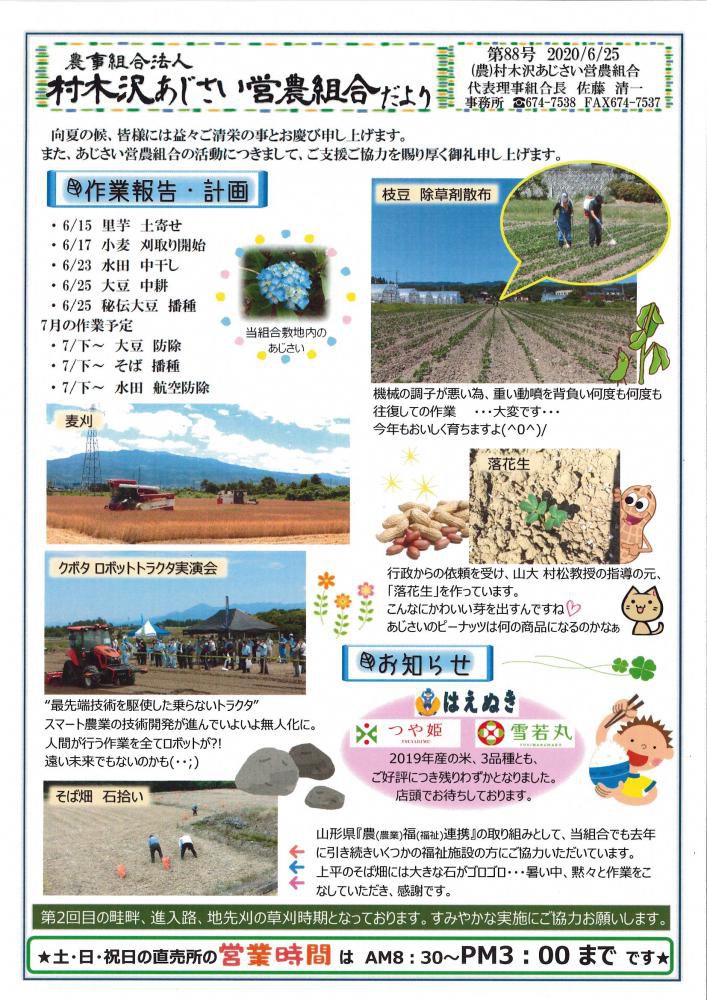 あじさいだより　6月号