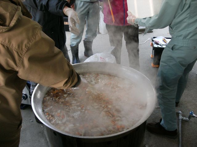 災害支援（炊き出し）亘理町へ