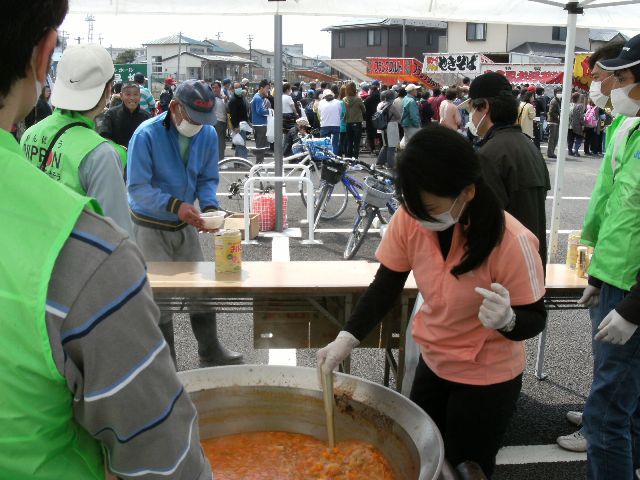 災害支援（炊き出し）石巻市内　第６回