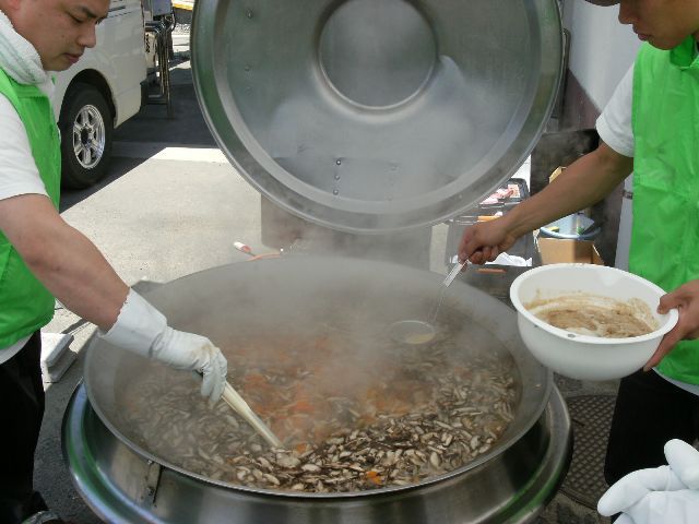 災害支援（炊き出し）石巻市内　第８回