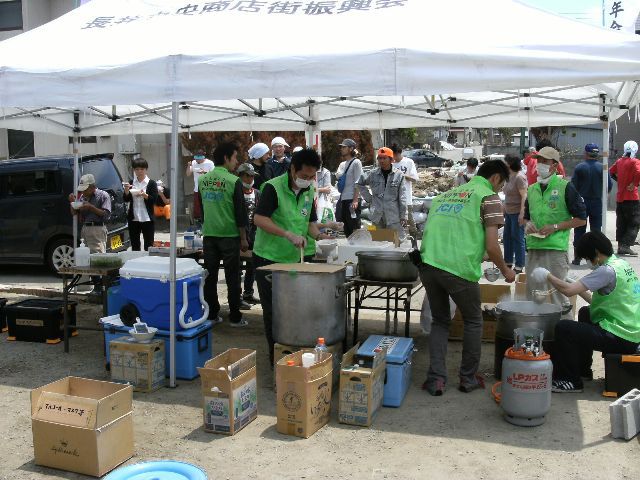 災害支援（炊き出し）石巻市内　第１０回