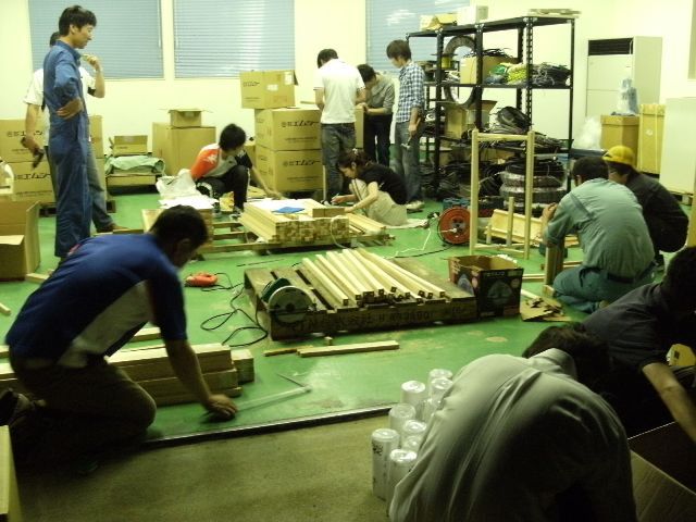準備作業開始です！