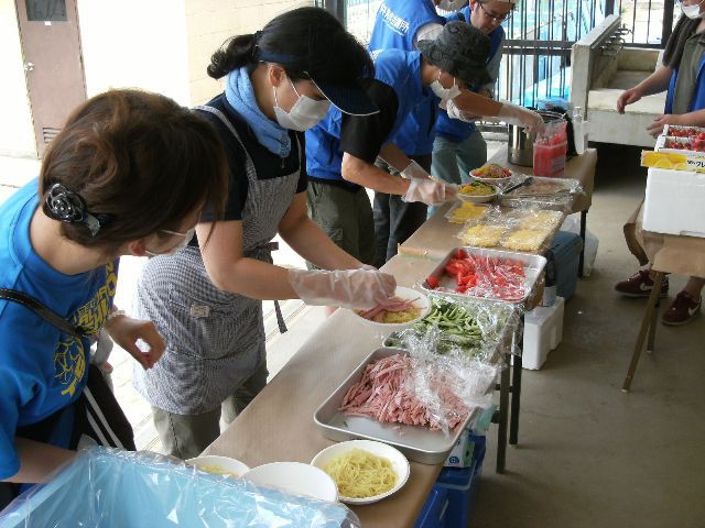 災害支援（炊き出し）石巻市内　第１３回
