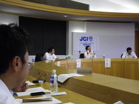 日本JC会頭が山形へ・・・会頭・理事長座談会にて