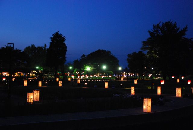 長井あやめ公園開園　２４日は「夢灯２０１２絆」です！