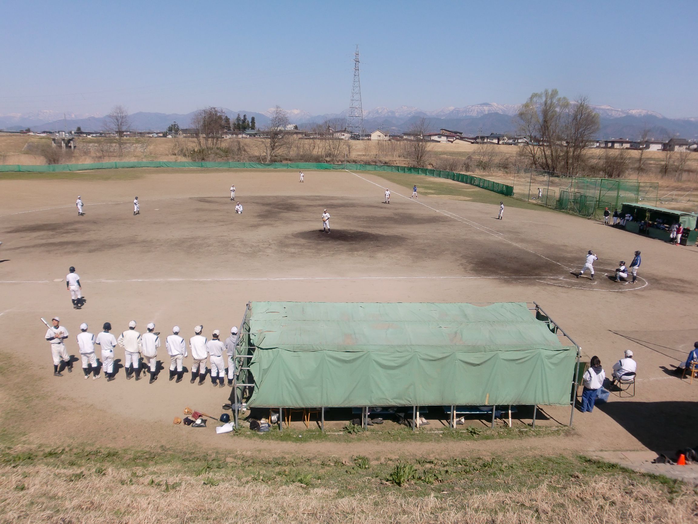 山本学園と練習試合