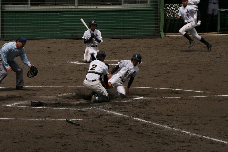 九里、米中と練習試合です