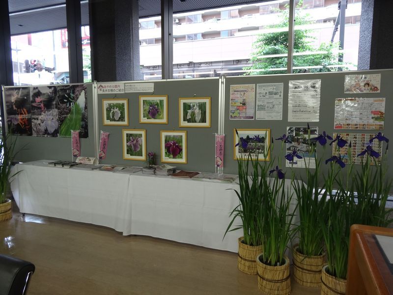 山形銀行本店　｢第２０回　長井のあやめ展・物産展｣