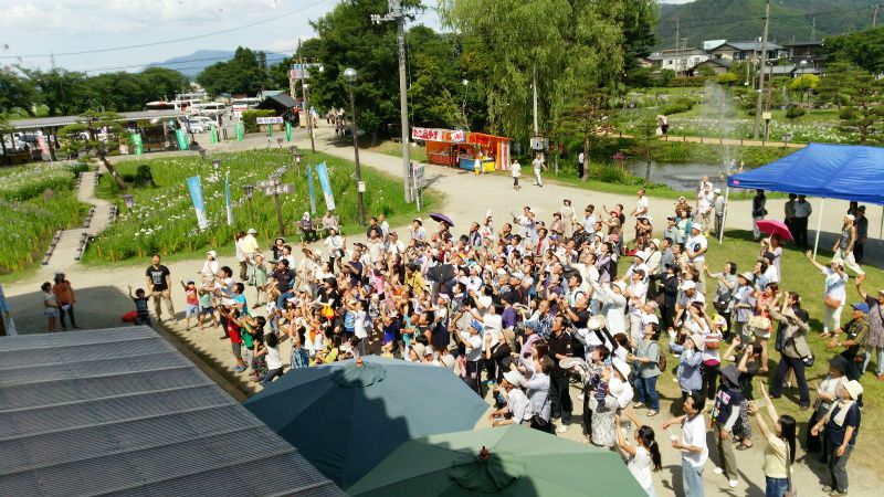 「長井あやめまつり」クロージングセレモニーが行われました（7月6日）