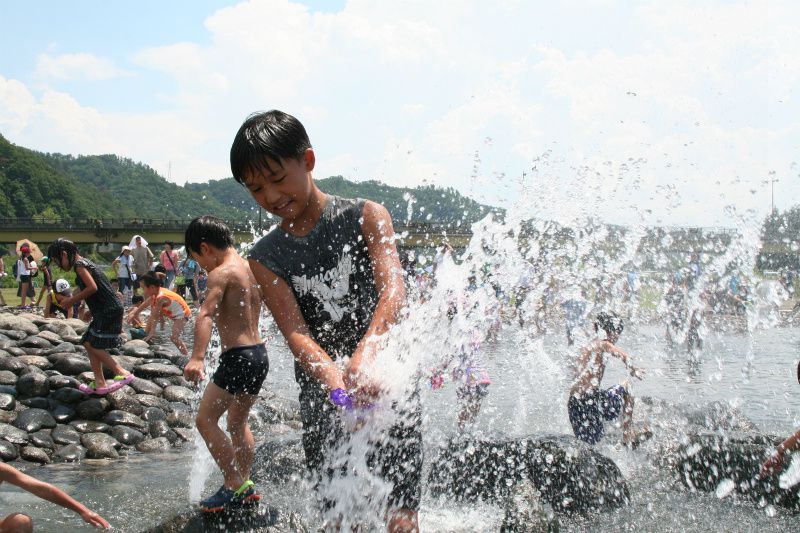 第２１回　ながい水まつり／最上川花火大会