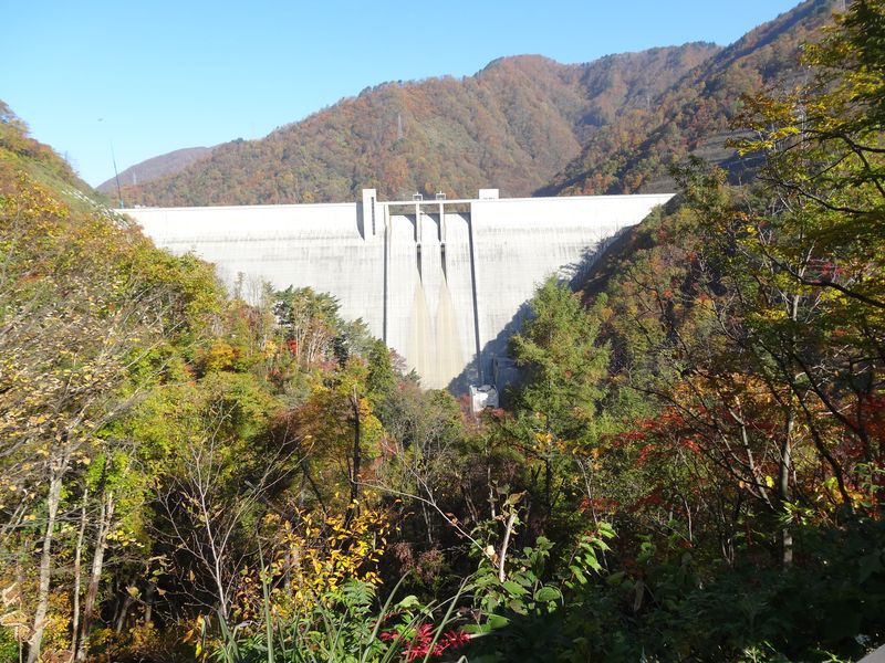 【'14 紅葉情報】 ながい百秋湖周辺(10月30日)