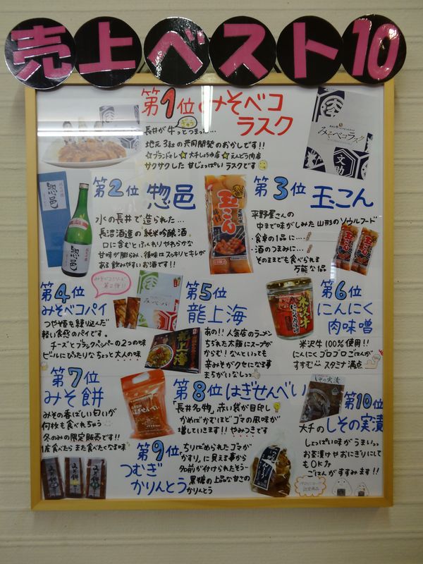お土産やご贈答品に長井市の名産物をどうぞ～