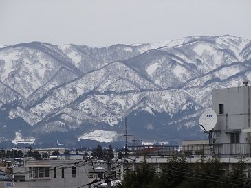【'15 積雪情報】 長井市役所周辺(3月3日)