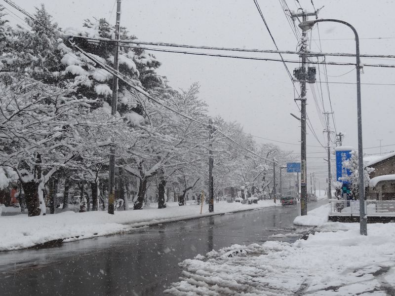 長井市内の様子（3月12日）