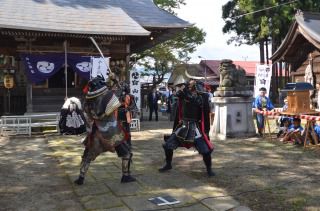 秋の連休イベントレポート～9月21日白山神社に愛の武将隊出陣！！