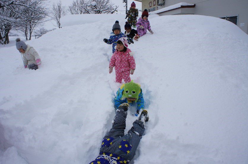 ＊雪遊びを楽しんだよ＊