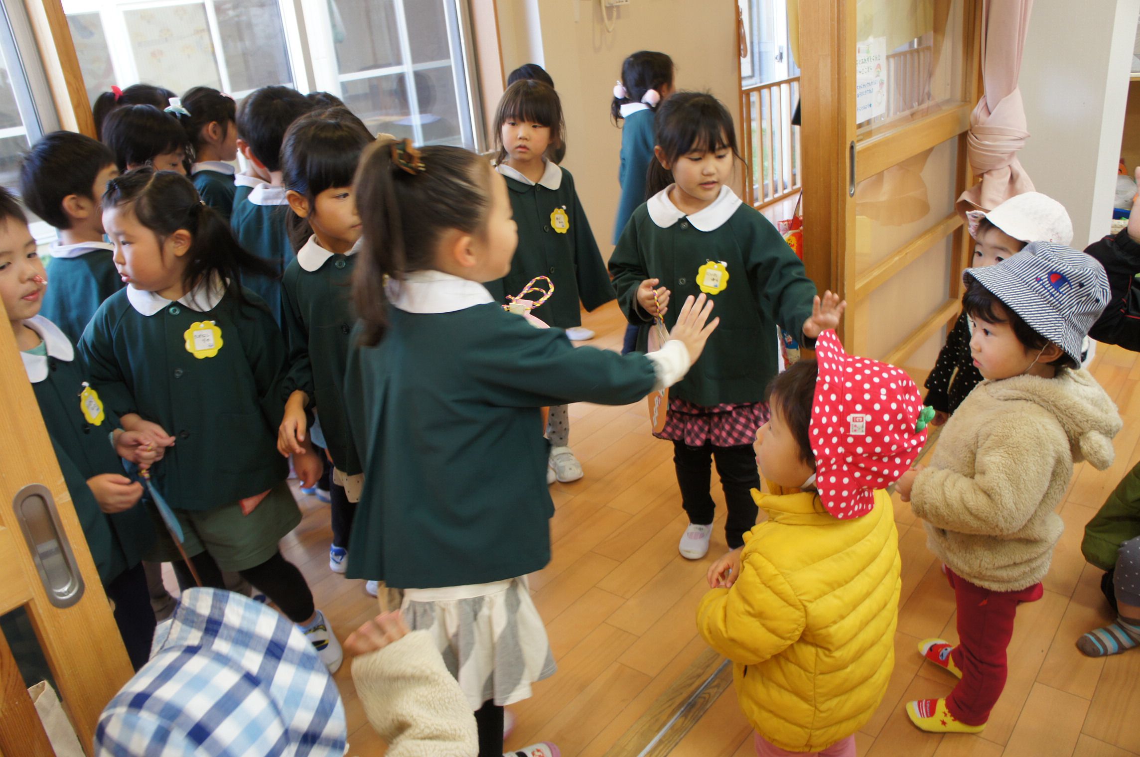 七五三で年長組さんと