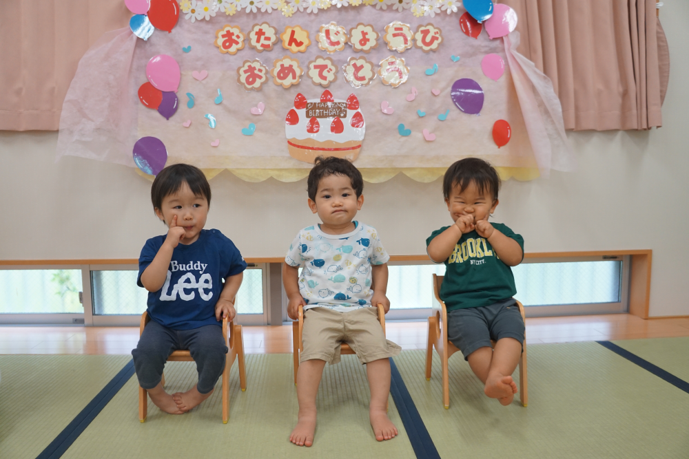 *あやめ月(６月)の誕生会をしました*