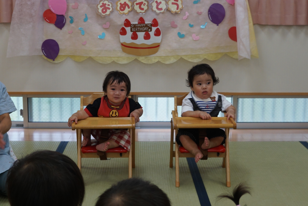 9月生まれのお誕生会をしました☆