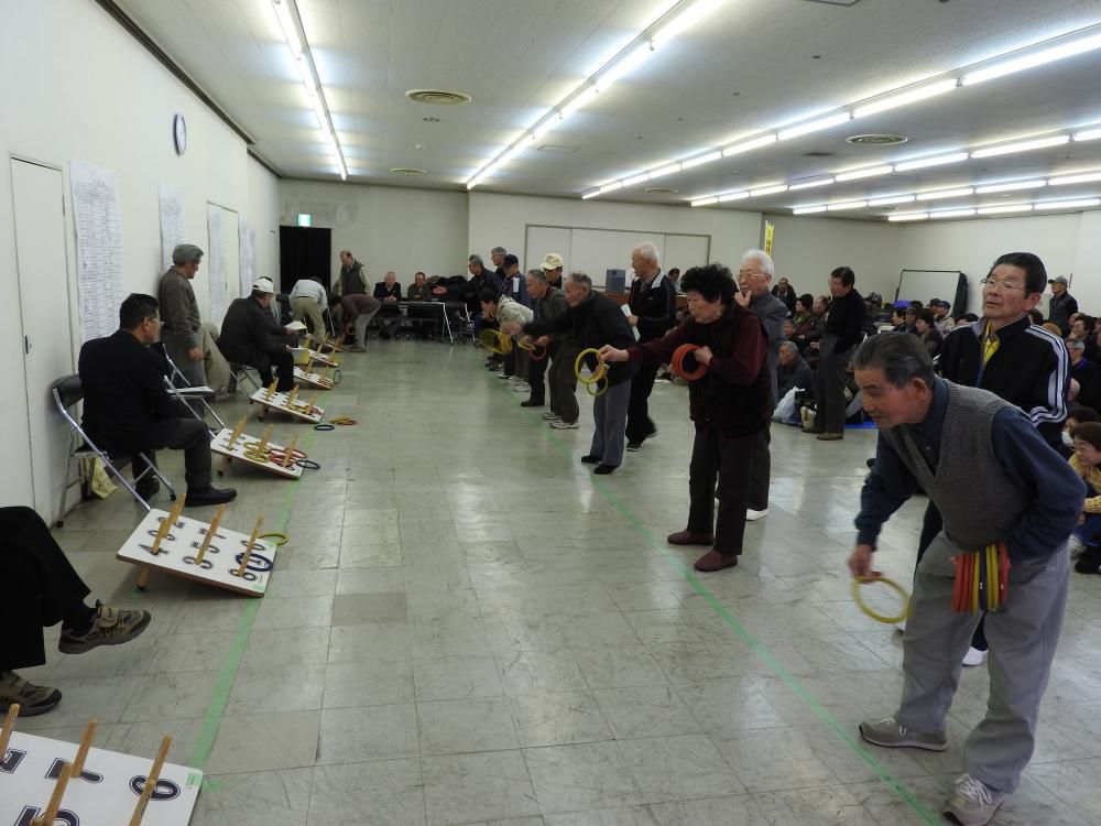 熱投！第３９回長井市老人クラブ公式ワナゲ大会