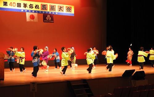 老人クラブ主催「第４０回　年忘れ芸能大会」開催！