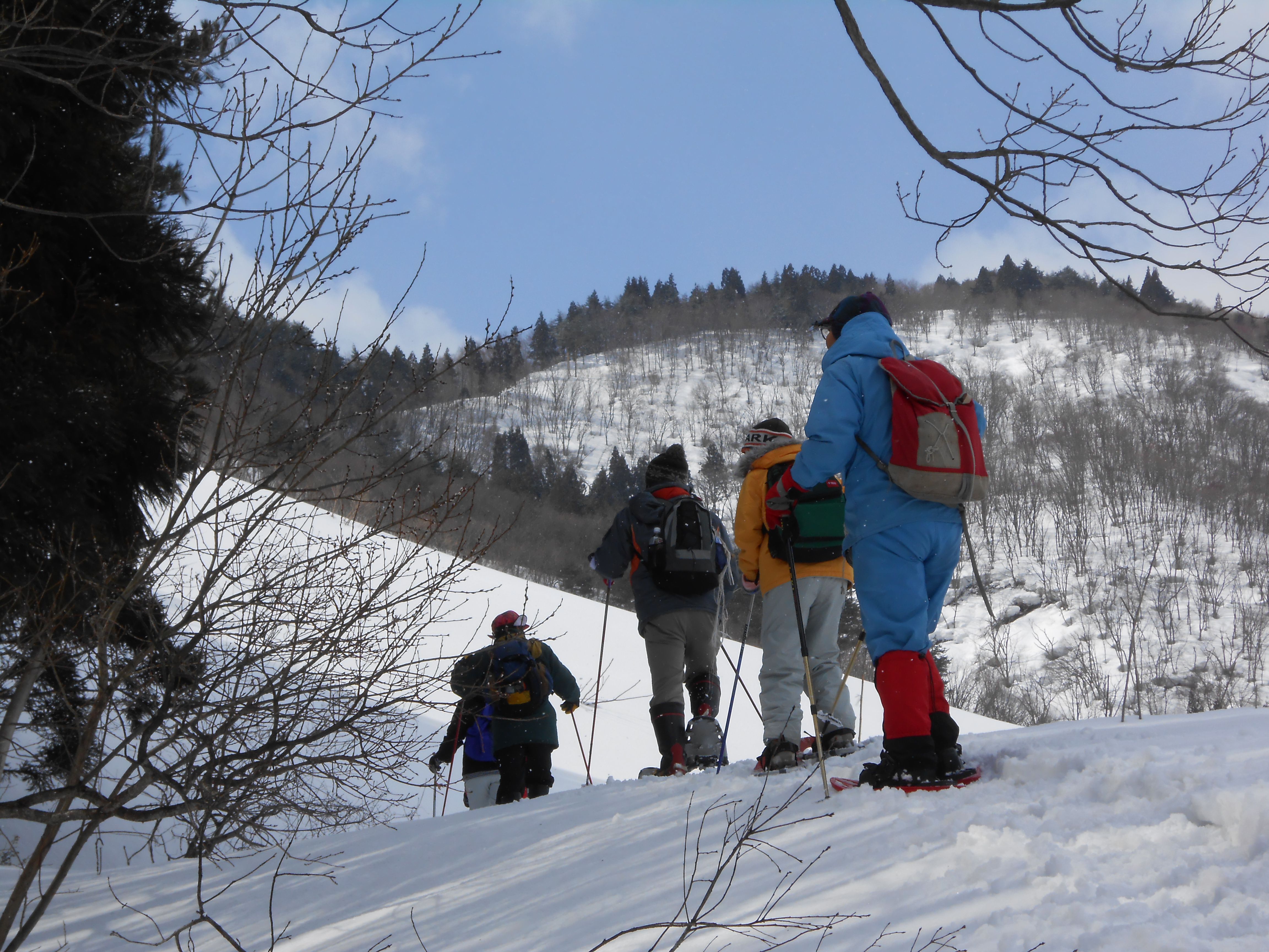 熊野山スノートレッキングを開催します。