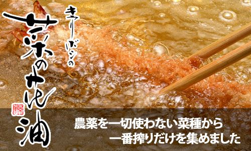 【キラリボシの菜の花油、大人気!!】