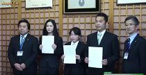 地域おこし協力隊委嘱状交付式（H28.5.9) 