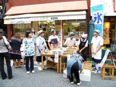 【長井市立南中学校販売体験！～早稲田商店街】