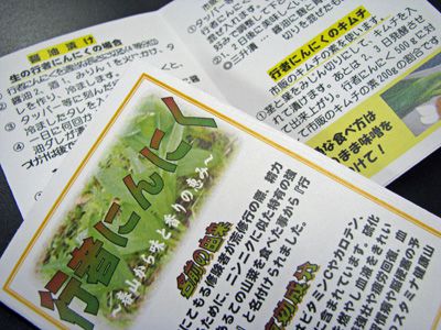 【行者にんにくご注文受付中！～レシピもつきます】