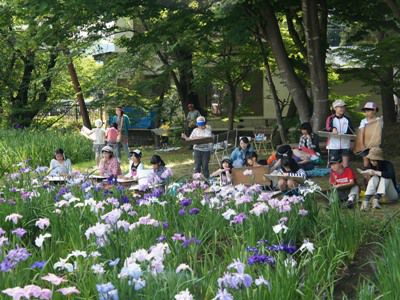 【あやめ写生大会が開催されました！】