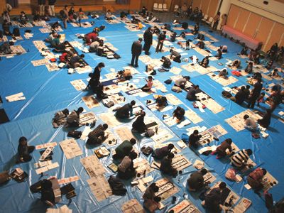 【第25回長井市内小中学校児童生徒書き初め大会】