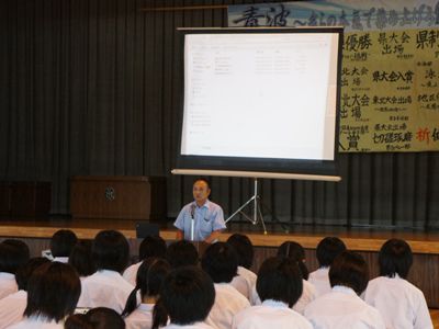 【｢食｣についての講演～長井北中】