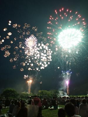 【水と祭と夜空の花！ながい水まつり・最上川花火大会】
