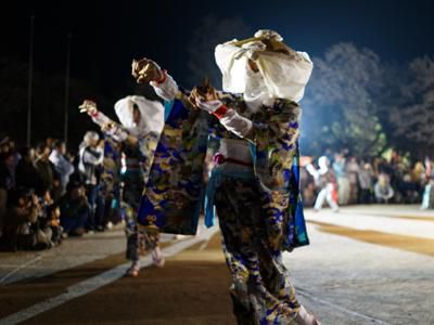 【夜桜の伊佐沢念佛踊り＆さくら通信｡*+】