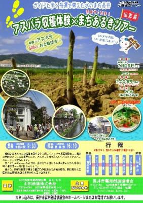 【アスパラ収穫体験×まちあるきツアー】