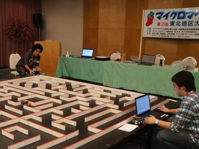 【明日のマイクロマウス東北地区大会に向けて、試走会開催！】