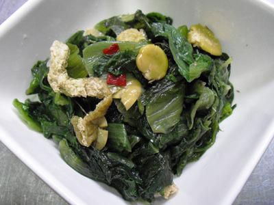 【山形の郷土料理　青菜煮】