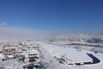 【厳寒の長井市】