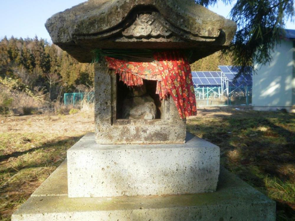 釜渡戸のマリア石像
