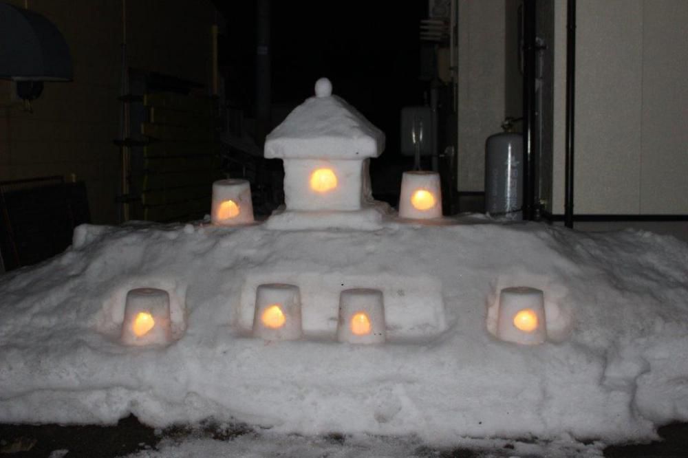 中川地区　交通安全☆雪灯篭　その２