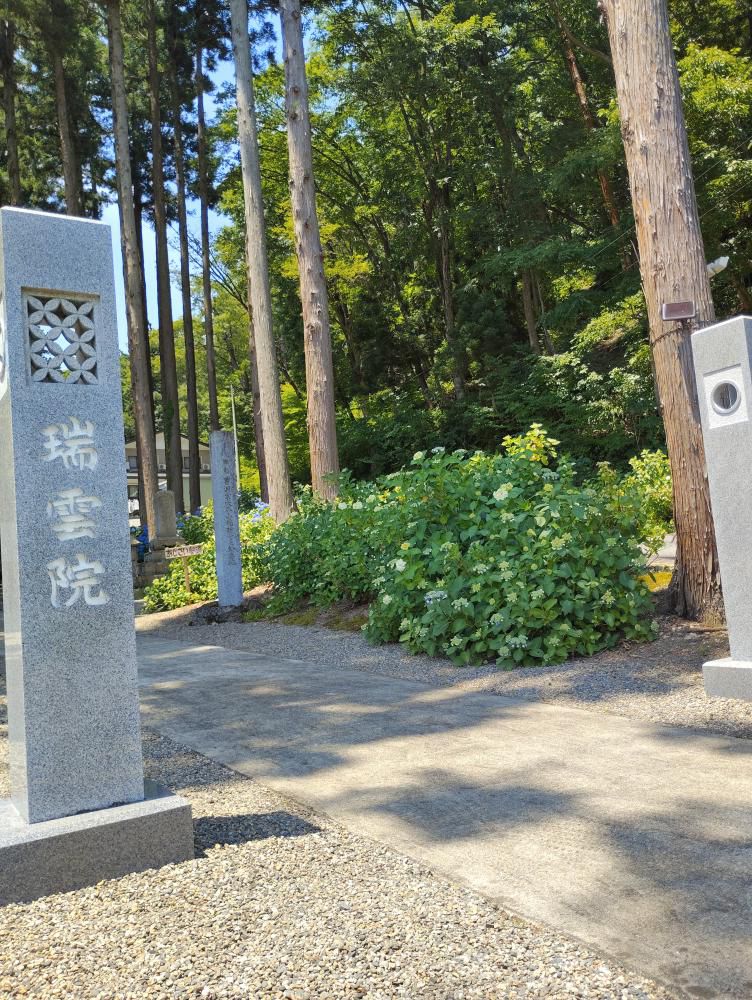 あじさい参道【瑞雲院】（米沢市）